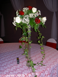 Rose and Ivy Centerpiece Flower Power, Florist Davenport FL